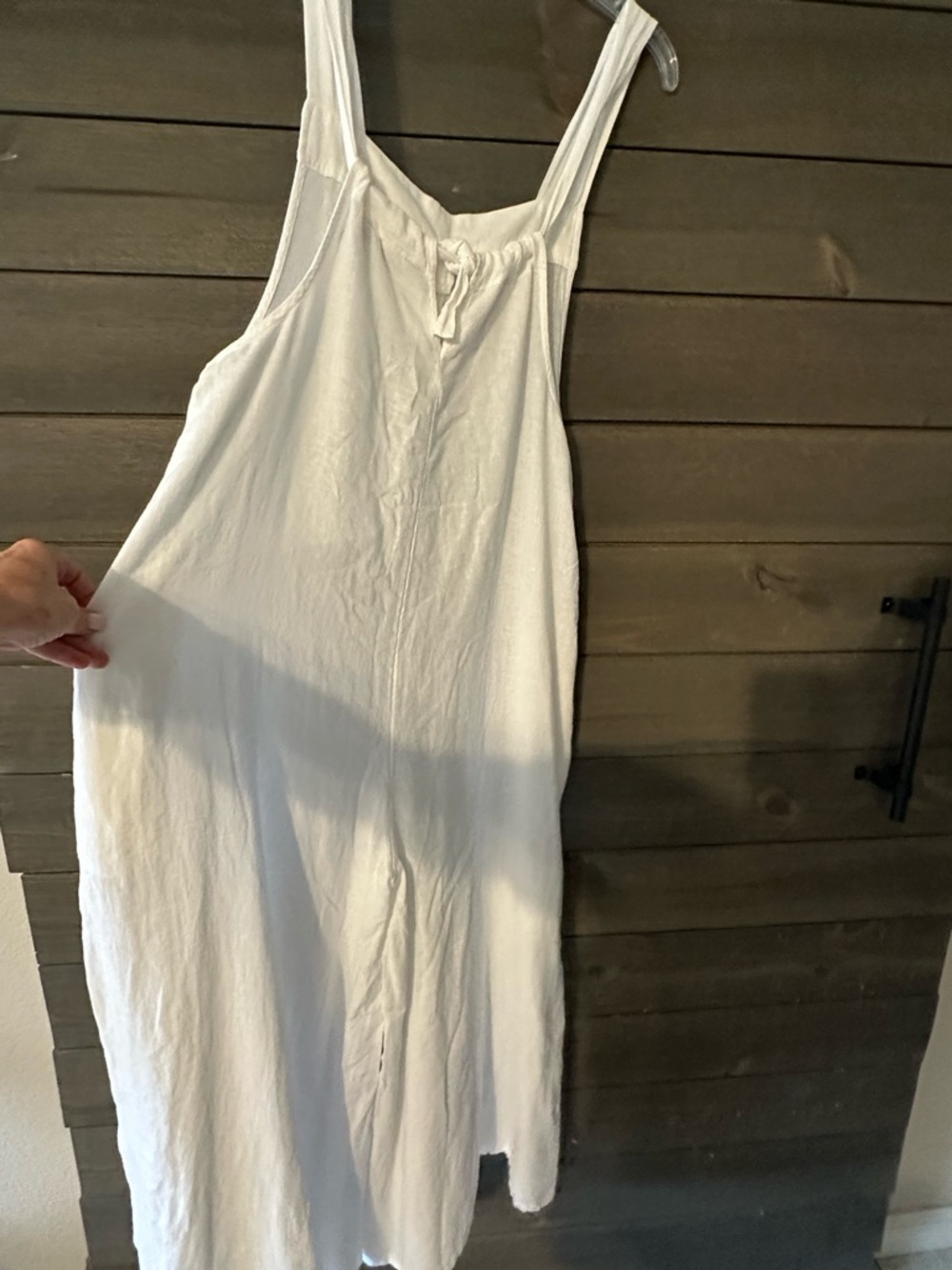 Haute Hippie White Linen Wide Leg Linen Jumpsuit - Picture 5 of 11